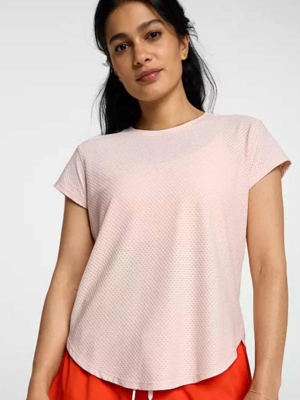 Calia by Carrie Underwood Short Sleeve Tee Peach Pink Size Small Hiking Workout